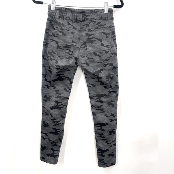 BEVY FLOG Shely Camo Joggers Black & Grey Flog Drawstring Joggers Size 24 - Picture 3 of 8